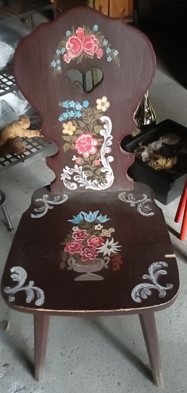 Sedie: Stuhl mit Blumenmuster – Usato da Romanshorn venduto da Flohmarkt_Romanshorn