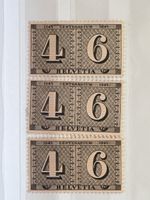 Timbres Helvetia Centenadium 1845-1945 46c lot de 3