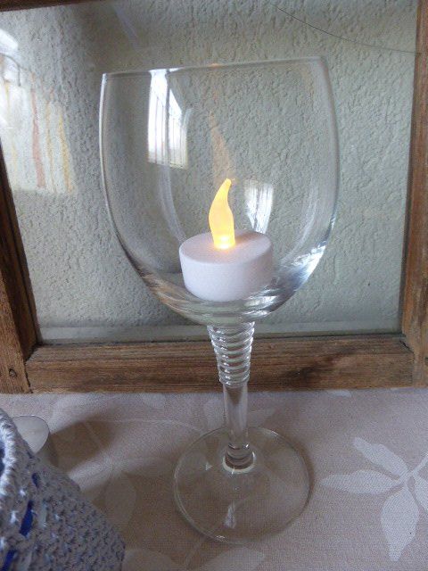 Tutte le decorazioni: Deko Wein Glas Windlicht Lämpli – Nuovo (secondo la descrizione) da Hitzkirch venduto da kleinerbaer01 2
