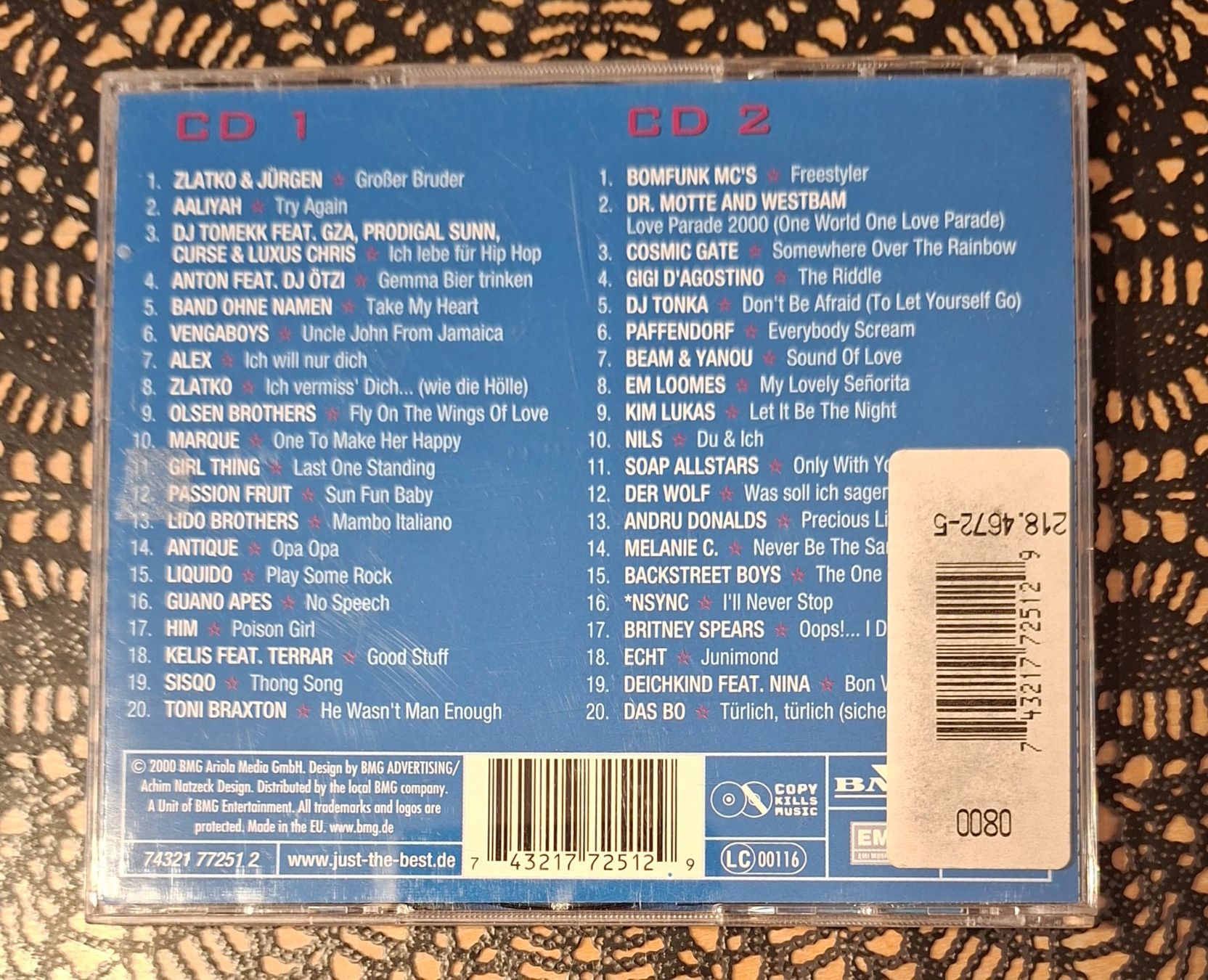 CD: Just The Best Vol. 3-2000, 2CD Hit Compilation Sampler 2000 – Usato da Schönenberg TG venduto da breiti12 1