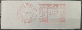 38.11.1970 FRAMA Presentation Hasler SPECIMEN 3377