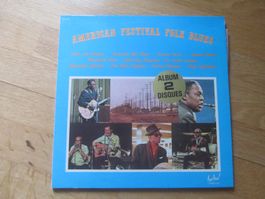 American Festival Folk Blues Vinyl  Album DLP