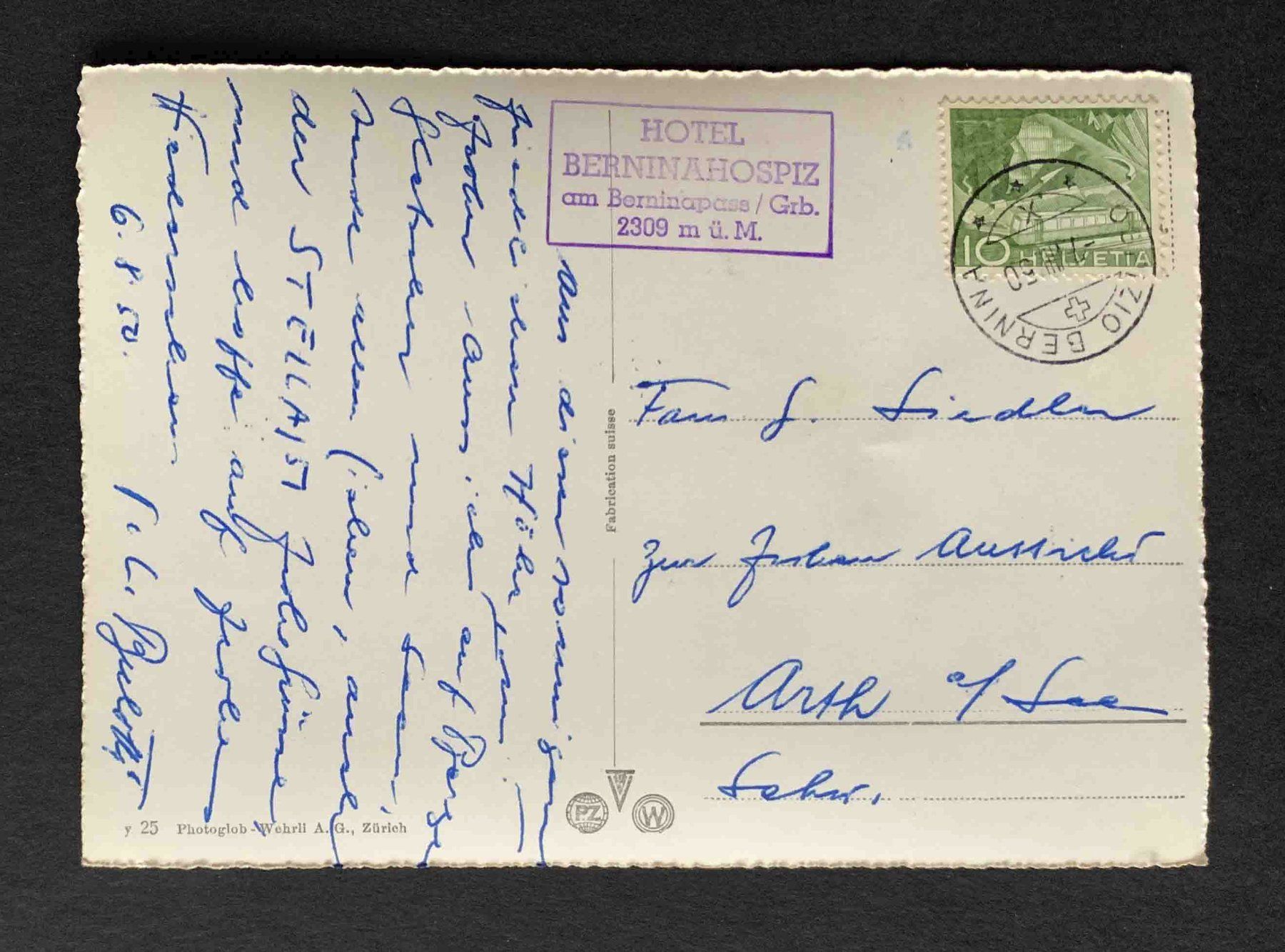 Cartoline postali: AK Bernina Hospitz – Usato da Goldau venduto da artelier1 1