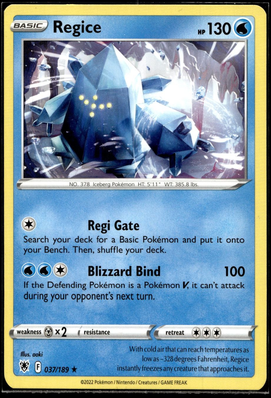 Pokémon Carte collezionabili: Regice (ASR EN 037/189) – Usato da Affoltern am Albis venduto da Chiesa_5