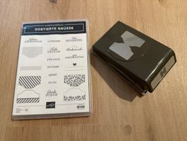 Stempelset und Stanze Stampin Up “Sortierte Grüsse”