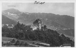 Château du Châtelard vue sur Caux et Glion Rochers de Naye
