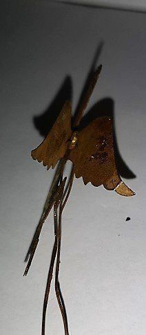 Figuren: Christbaumanhänger Engel mit Oboe Metall – Neu (gemäss Beschreibung) aus Lutzenberg von Truhe 2