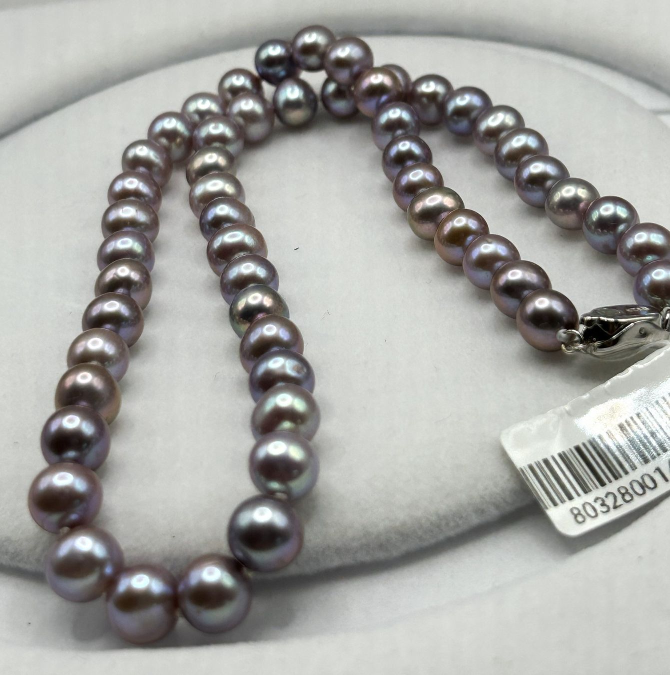 Catenine: Elegantes Süßwasser-Perlencollier in Lavendel/Violett – Nuovo e nell'imballaggio originale da Winterthur venduto da pin_6nv5 4