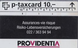 PTT P-Taxcard 10 Franken Providentia gebraucht