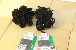 2x Lafiora Makramee Netz 100cm, schwarz