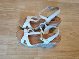 Damen Leder Summer Pumps...Sandale