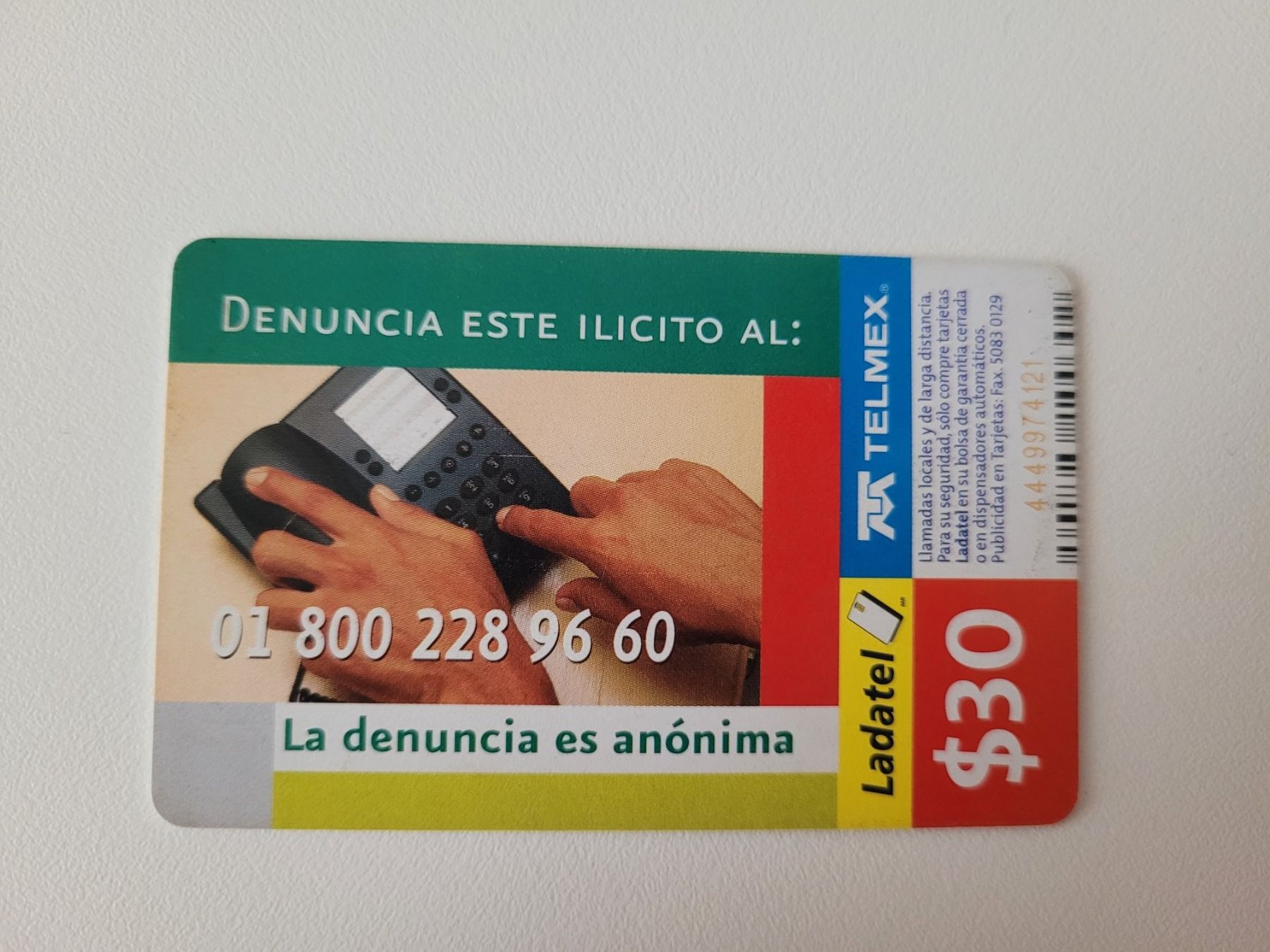 Schede telefoniche: Telefonkarte Mexiko ladatel – Usato da Inwil venduto da Flower2325