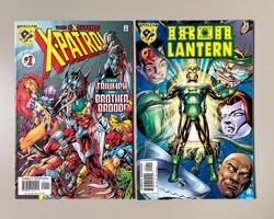 2x Amalgam-Comics Nr. 1 Ausgaben: IRON LANTERN und X-PATROL