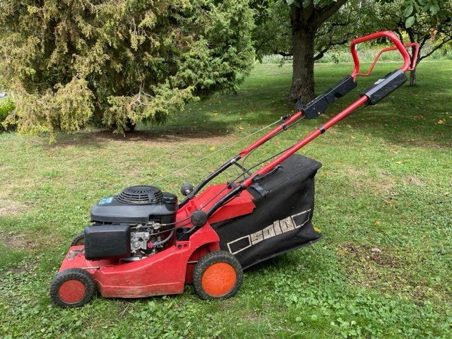 Gut erhaltener SOLO Rasenmäher mit Honda Motor Kaufen auf Ricardo