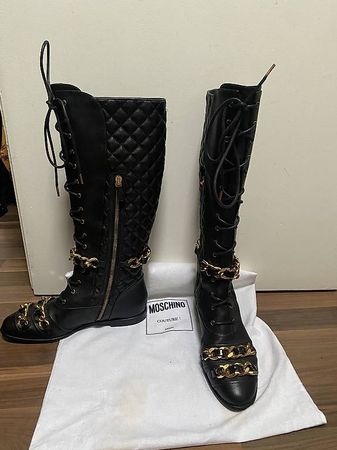 Moschino Stiefel Leder