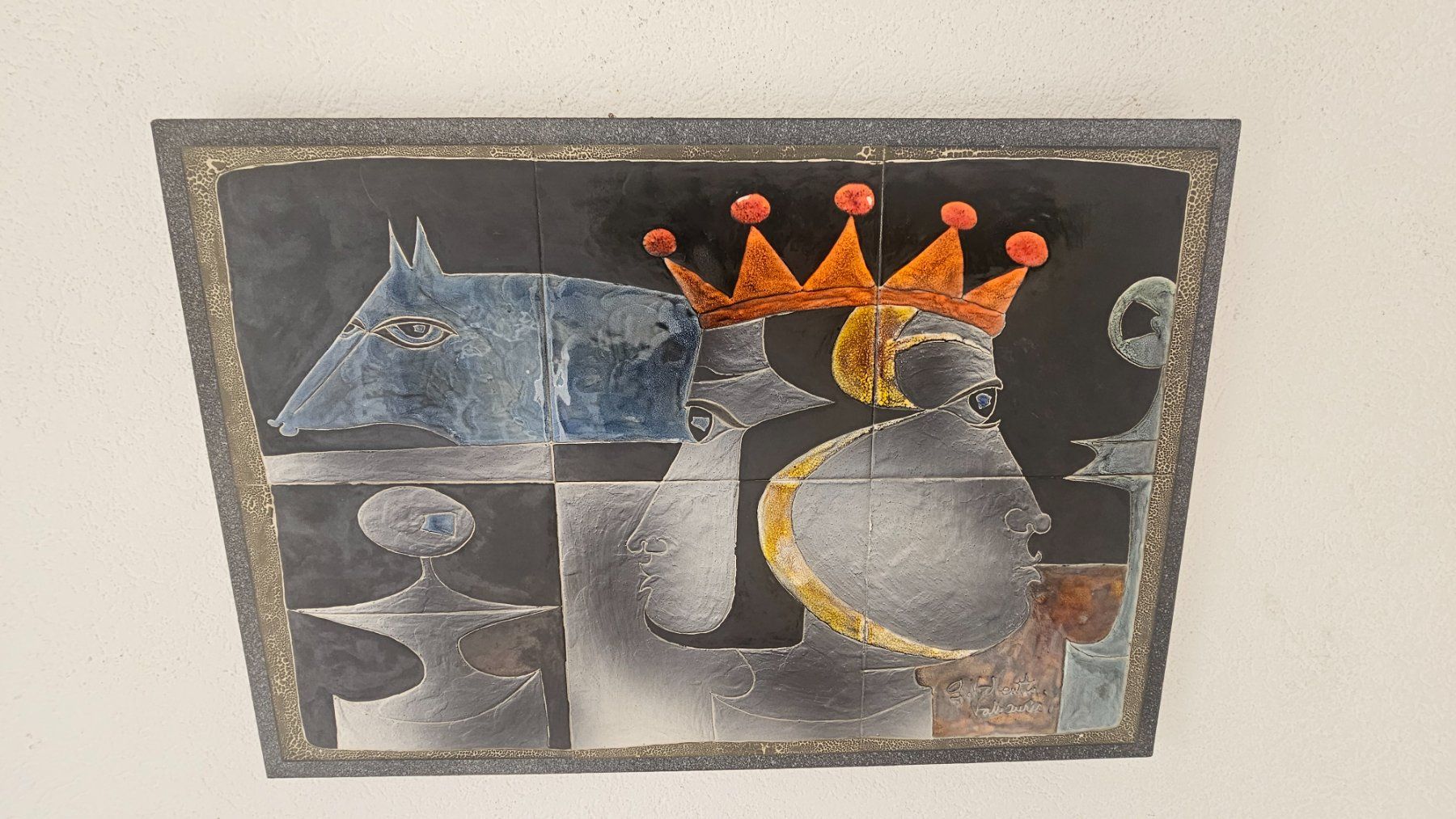 Dipinti: Panneau mural en céramique - Gilbert Valentin - Vallauris – Usato da Etoy venduto da angi020 6