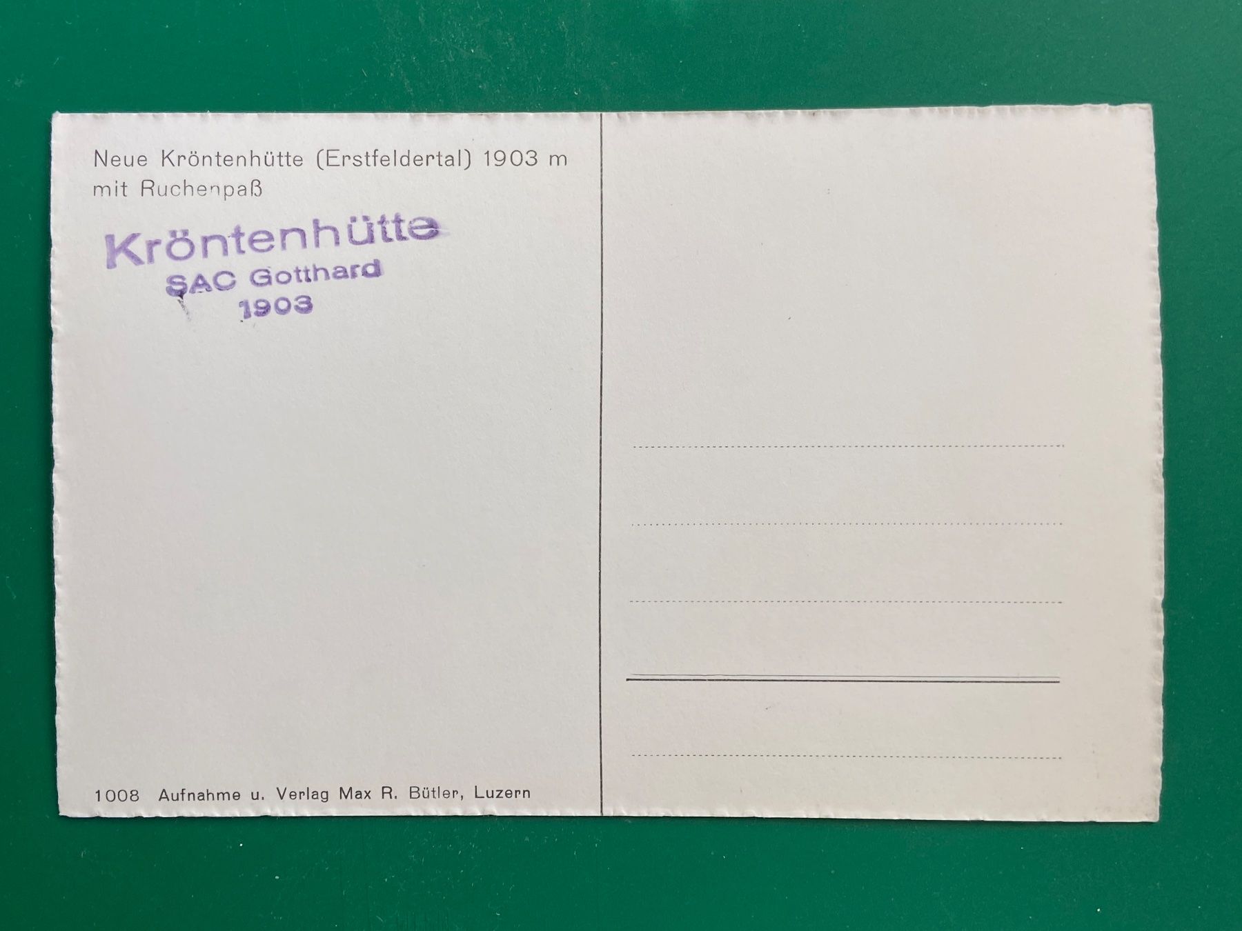 Cartoline postali: Neue Kröntenhütte – Usato da Steg VS venduto da _vinci_ 1