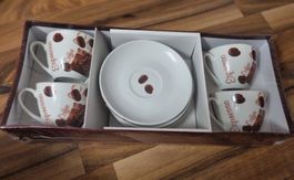 Neu Cappuccino-Set 6-teilig
