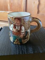 Tasse bemalt Keramik 10,5 cm