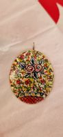 Pendentif peint sur nacre