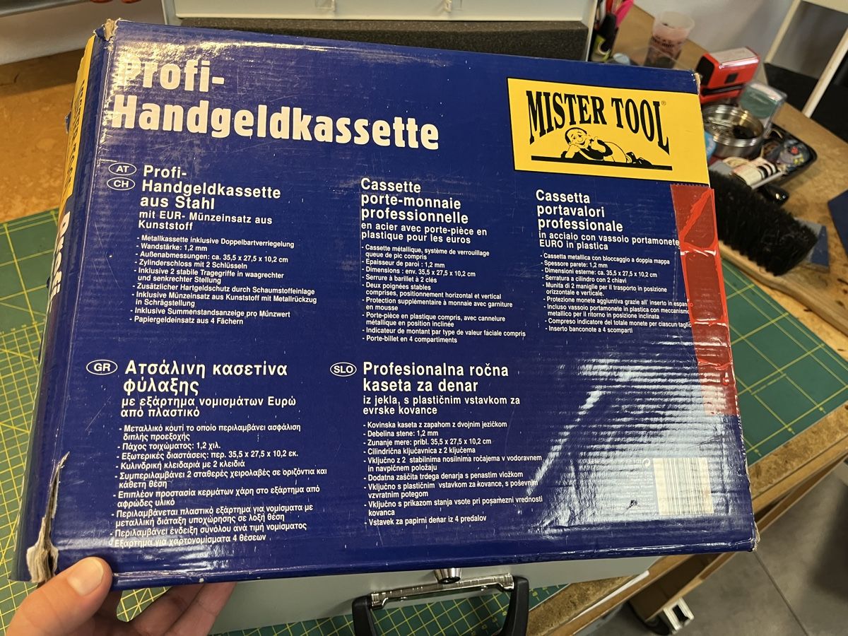 Registratore di cassa: MISTER TOOL PROFI HANDGELSKASSETTE – Usato da Lugano venduto da Kingolla 3