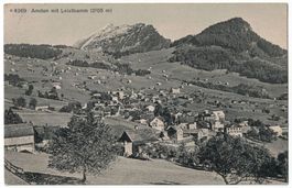 Amden, Stempel Kurhaus Waldheim & Hotel Löwen Mels gel. 1913
