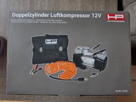 HP Autozubehoer Doppelzylinder Luftkompressor 12V neu