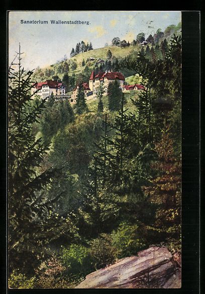 Cartoline postali: Wallenstadtberg, Sanatorium Wallenstadtb – Usato da Berlin venduto da bartko-reher