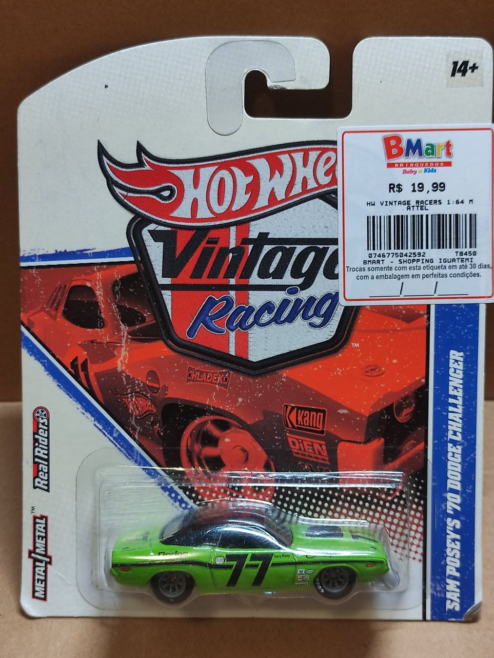 Hot Wheels Vintage Racing Sam Posey #39 s #39 70 Dodge Challenger (Neu und