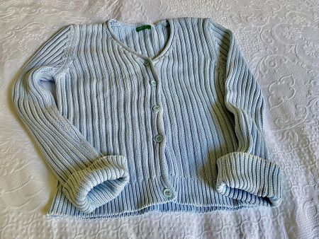 Benetton Strickjacke, hellblau, Grösse 104, Top Zustand!