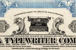 original CORONA TYPEWRITER COMPANY, INC. 1919 signed