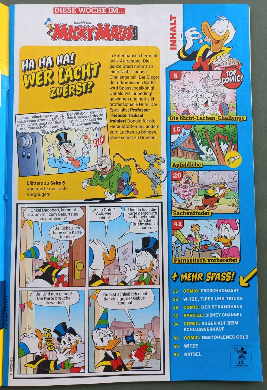 Fumetti: Comic - Micky Maus MM12 - Die Nicht-Lachen- Challange – Usato da Niederuzwil venduto da lubimaja 1