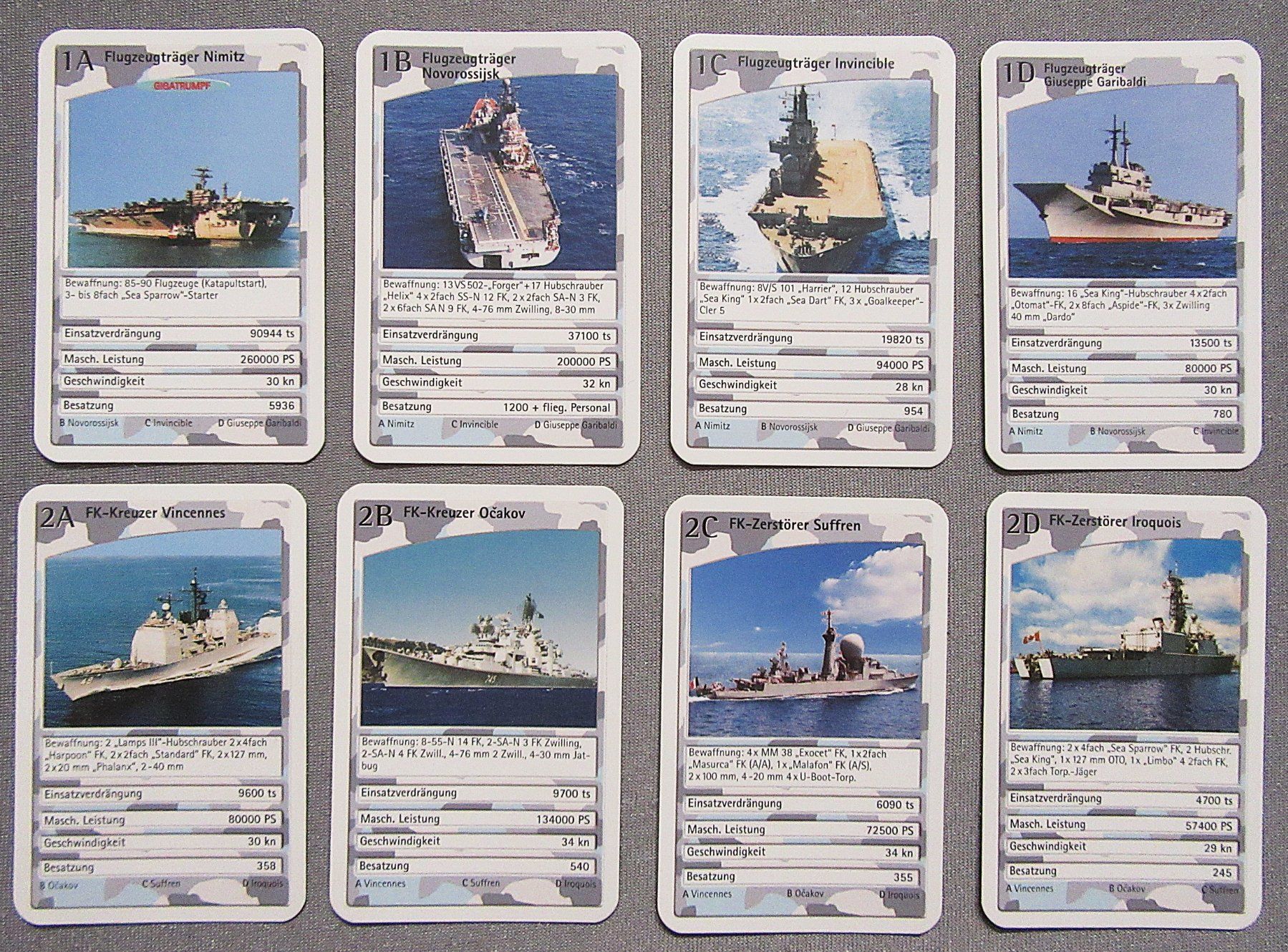 Giochi: Quartett - Marine - Giga Trumpf – Usato da Auenstein venduto da Padabimbim 2