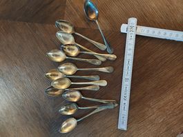 LOT 12 LÖFFELI KEIN SILBER, VERSILBERT??