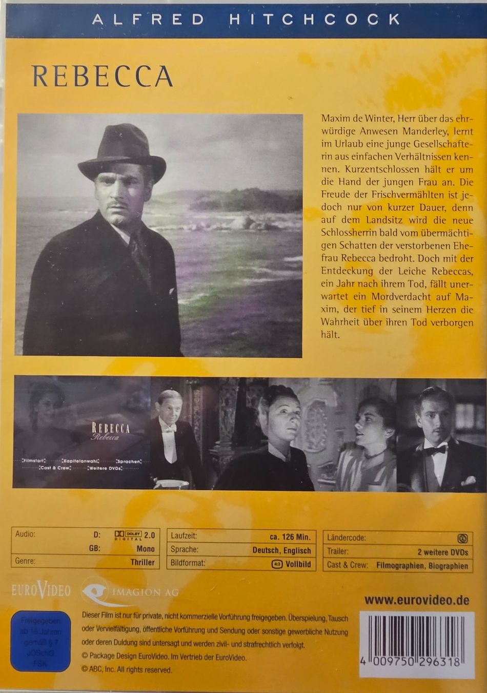 Alle DVDs: Alfred Hitchcock - Rebecca – Gebraucht aus Wahlen b. Laufen von Cg10 1