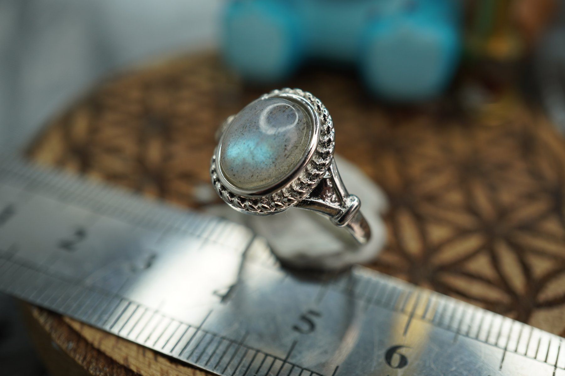 Minerali & Pietre curative: Labradorit     ring Grösse  Variabel     (Räumung!) – Nuovo e nell'imballaggio originale da Eschenbach SG venduto da topstone 2