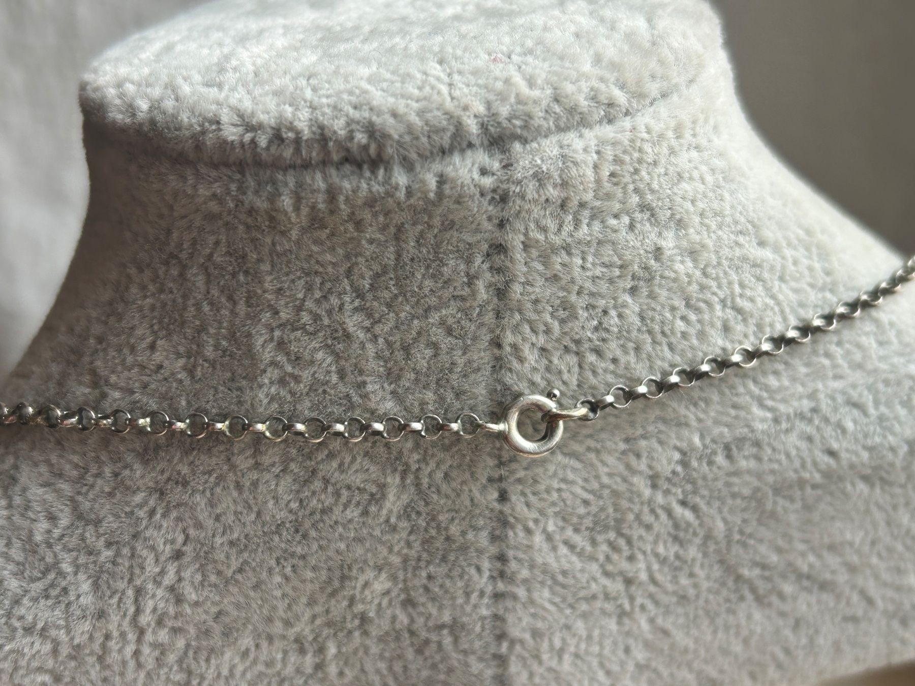 Catenine: Blumenanhänger+ Ankerkette Silber – Usato da Laufen venduto da Bellebellezza 3