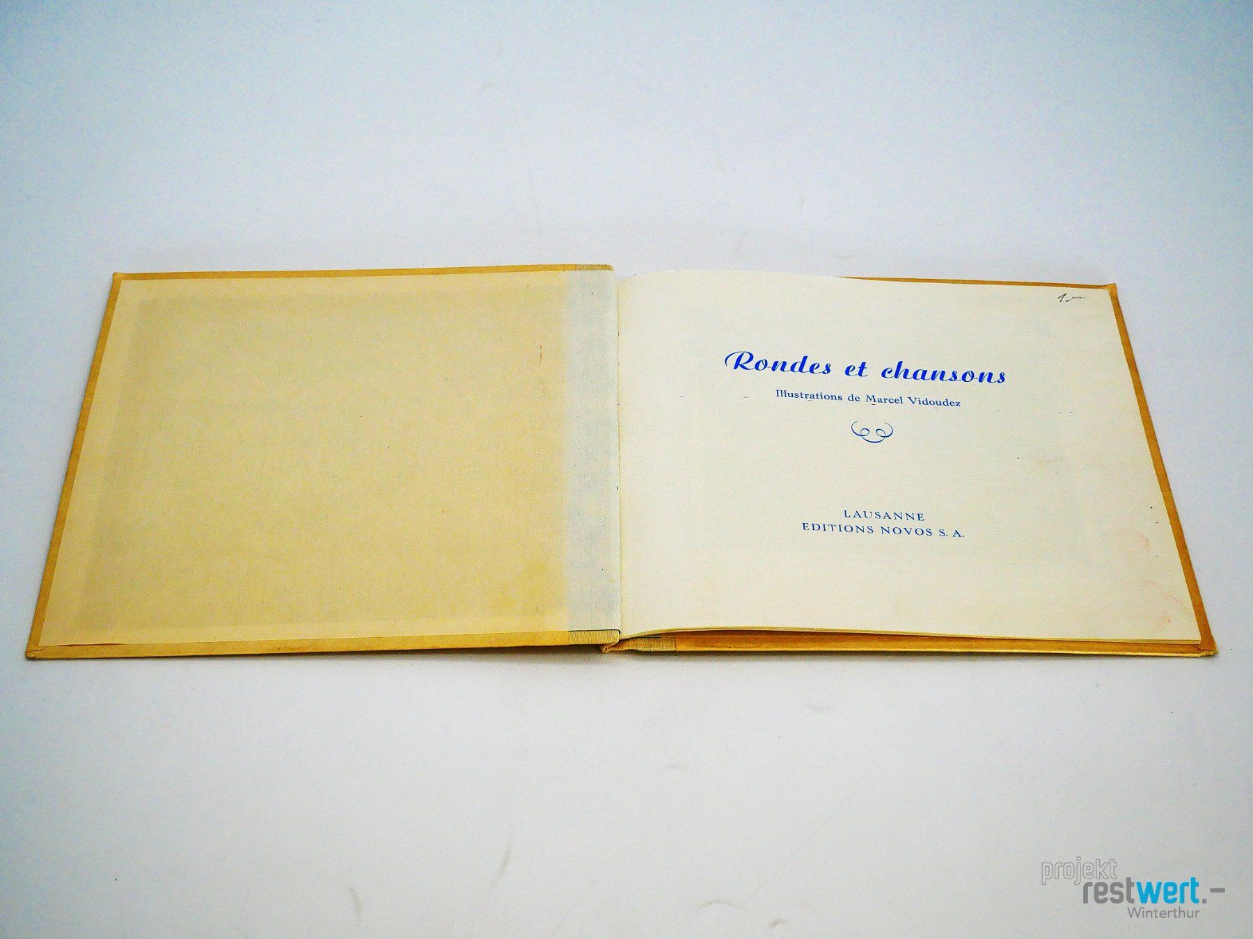 Libri: MARCEL VIDOUDEZ Rondes et Chansons – Usato da Winterthur venduto da Restwert_Winterthur 1