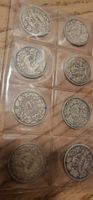 8x 50Rp. schweizer silber münzen