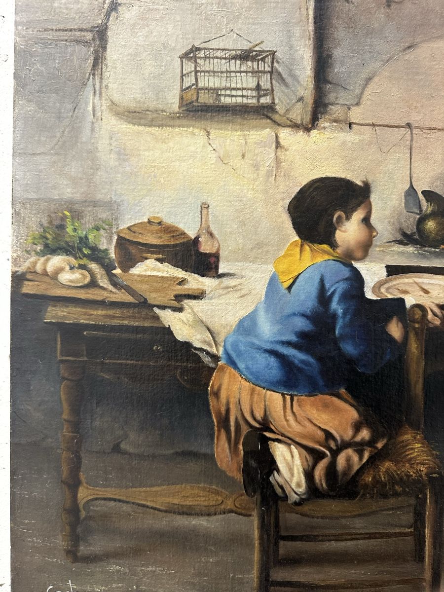 Dipinti: Gemälde nach Domenico Induno (1815-1878) – Usato da Ebikon venduto da Gaenggeliwaar 5
