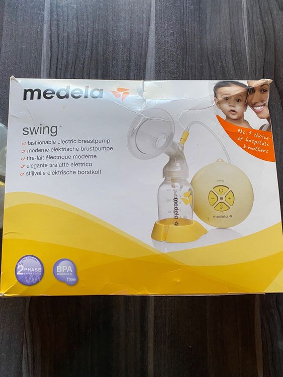 Tire-Lait Électrique Double Medela Swing Maxi - Mains Libres, Léger (76g/Sein) - Compatible Appli