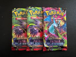 Pokemon Fatale Flammen – 3x Booster Pack – Deutsch – Sealed