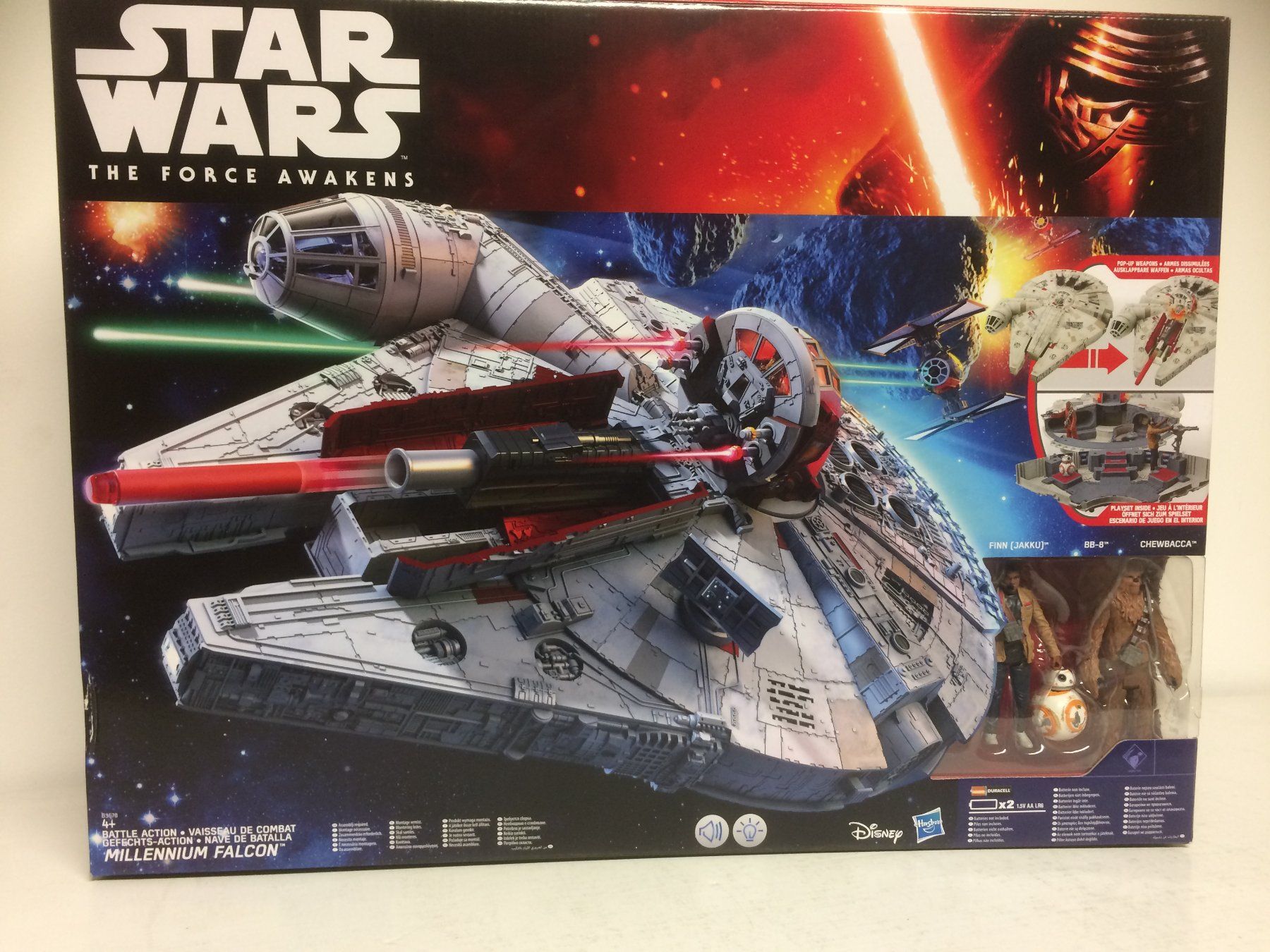 Hasbro Figuren: BATTLE ACTION MILLENIUM FALCON with 3 ACTION FIGURES & NERF – Neu und originalverpackt aus Vezia von Aquarius_Age