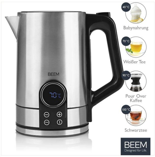 Bollitori: Beem Wasserkocher, Edelstahl, 1.7L, mit Touch-Display – Usato da Biel-Benken BL venduto da teakesj 8