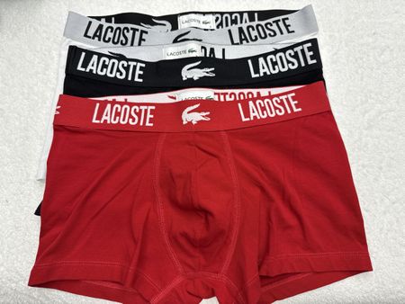 Boxers Lacoste Homme Taille S Neuve - Lot de 3 pour l'été!