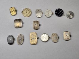 Lot de 14 mouvements de montres