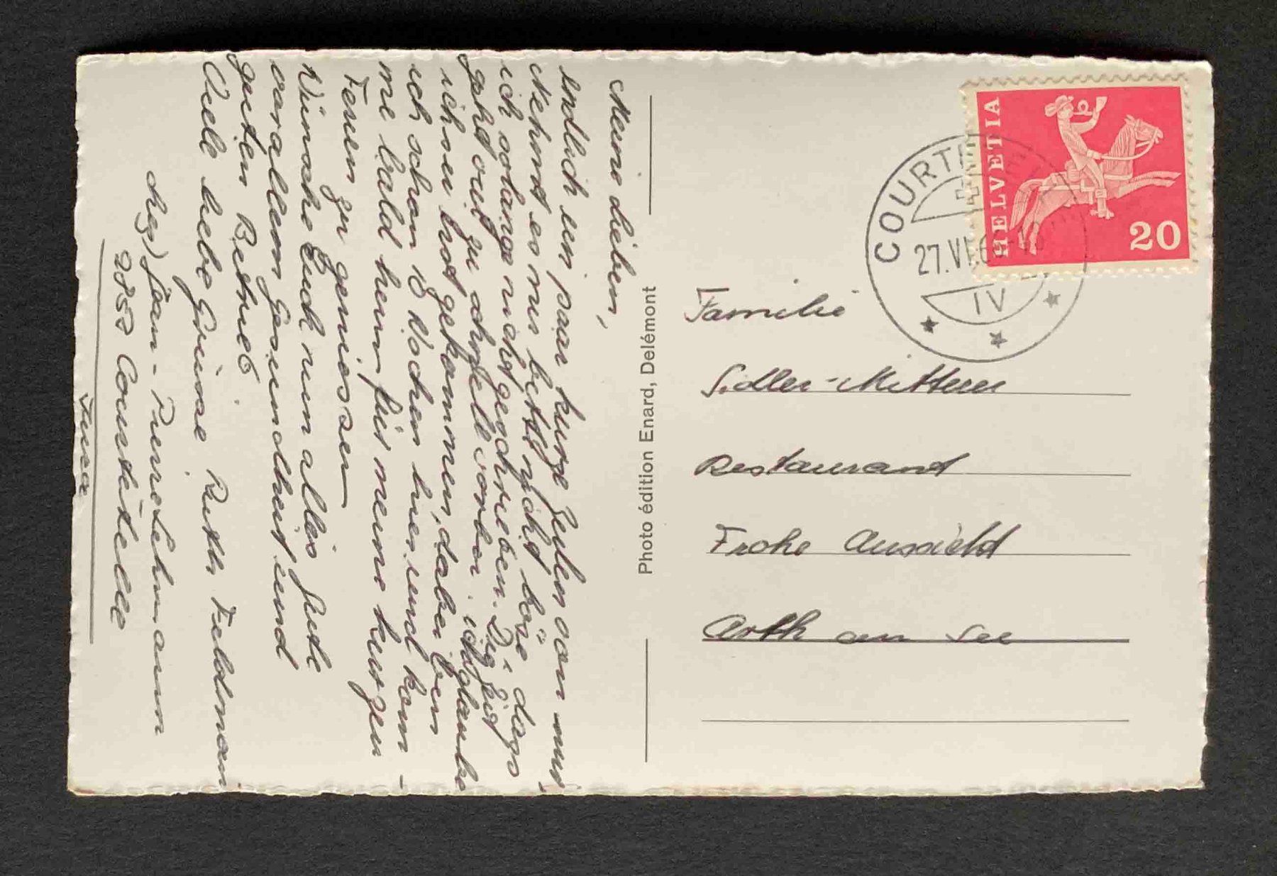 Cartoline postali: AK Chevaux aux Franches Montagnes Pferde – Usato da Goldau venduto da artelier1 1