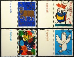 1996 : KUNST  Publikumswettbewerb ET  # 905-908   Kat Fr. 10