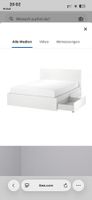 Ikea MALM-Bett weiss inkl. Matratze 180x200cm