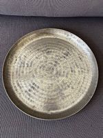 silberfarbene Schale 34cm  (Metall)